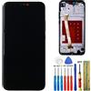 E-YIIVIIL Melphyreal LCD Display Compatibile con Huawei P20 Lite Touch Screen Digitizer LCD Display Vetro Nero + Cornice + Attrezzi Set