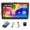SIXWIN 4+64G Android 15 Autoradio con per VW Golf 5 6 Touran Polo Touran CarPlay/Android/Mirror Link,9 HD TouchScreen Schermo Navigatore WiFi RDS FM USB Bluetooth Comandi al Volante