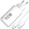 AIAUXAI Caricatore USB C per Xiaomi 90W con Cavo USB C 1M 6A, Tecnologia GaN, Ricarica Rapida per Hyper-Charge, per Xiaomi 15T 15 Ultra 14T 14 Pad 7, per Redmi Note 15 Pro A3 13X, per POCO X7 M8 M7 F7 C85