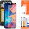 AGCUT 5.8 LCD Display per Samsung Galaxy A20e LCD Schermo per Galaxy A20e SM-A202F SM-A202K LCD Touch Screen Digitizer Assembly con Riparazione Strumenti, Nero con Telaio, Incell
