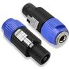 PNGKNYOCN Speakon a 1/4 pollici adattatore, NL4FC altoparlante maschio a 1/4 TS convertitore audio femminile per altoparlante, amplificatore, mixer ecc (2-Pack)