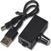Dytabepl Regolatore di velocità PWM, regolatore di velocità ventola a 4, alimentazione USB di tipo C, raffreddamento ad acqua fai da te, raffreddamento per ventole/pompa a 4 fili 12 V