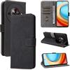 BELLA BEAR Cover ZTE Blade A75 5G, [Tecnologia di Blocco RFID] Custodia per ZTE Blade A75 5G, Custodia ZTE Blade A75 5G con [Supporto Scheda] [Funzione Kickstand]-Nero