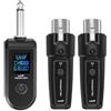 VBESTLIFE Sistemi di Microfono Wireless UHF, Ricevitore per Trasmettitori per Microfoni Wireless Ricaricabile per Microfoni Dinamici, Gamma 30m
