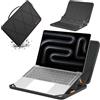 Smatree MS50 Custodia protettiva rigida in EVA con stand compatibile per 14,2 pollici Apple MacBook Pro M4 2024/M3/M2/M1/A2918/A2992/A2779,per 13,3 pollici MacBook Pro 2015-2012,12,9 pollici iPad Pro