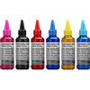 HEMEINY Inchiostro a sublimazione compatibile con stampanti Epson 6 colori, inchiostro a trasferimento termico per stampanti T50 T59 P50 T60 1400 1410 1500W R300 RX600 L1800 L800 L805 L810 L850, 6 x 100 ml