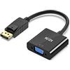 ICZI Adattatore DP a VGA 1080p, convertitore DisplayPort a VGA con contatti placcati in oro, cavo DP maschio a VGA femmina per schermi monitor HDTV proiettori ecc, nero