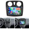 GOHHDL Android 15, 6G+128G 8Core GOHHDL Autoradio per Renault Dacia Sandero 2 B52 2012-2019 Carplay Android Auto, 9 Pollici Touch Screen 2Din con BT GPS Navi WiFi FM/RDS HIFI EQ DSP SWC Retrocamera&MIC