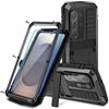 Yidai-Silu Custodia in metallo per Galaxy S26 Ultra 360 gradi militare standard IP-54 Outdoor Hybrid Cover impermeabile antiurto + protezione schermo per Samsung Galaxy S26 Ultra - Nero