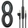 Geekria Cuscinetti auricolari e cavo audio di ricambio per Bose AE2/AE2i/AE2w, cuscini in memory foam e microfono e controllo volume in linea (cavo + cuscinetto)