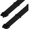 LINKUP - AVA 600W PCIe 5.0 12VHPWR (16 pin/12+4) 16AWG Cavo alimentazione ad alta corrente con guaina - 70cm - (Nero) Compatibile con tutte le GPU RTX5000 e RTX4000 e RTX3000 FE