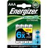 Energizer NiMH Pile Ricaricabili AAA Micro 800 mAh, Confezione da 4