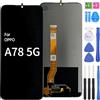 iYAiYO Schermo LCD Display Digitalizzatore Touch Screen Ricambio Compatibile con Oppo A78 5G CPH2483, CPH2495 Schermo Completo con Strumenti-Nero