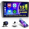 Hikity 2+64GB Android 15 Autoradio per Toyota Avensis 2003-2009 Radio CarPlay Android Auto 9 Pollici Touchscreen Auto Radio con WiFi GPS FM RDS Telecamera Posteriore