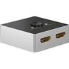 goobay Interruttore HDMI manuale HDMI Switch Box 2 a 1 (4K @ 60Hz)