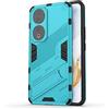 ESTH® Custodia per Honor 90 con Supporto [Compatibile con Supporto Magnetico per Auto] Cover Paraurti PC + TPU, Blu