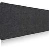 Mikihat Tappetino Mouse in Feltro, 800*400mm Mouse Pad Mat Grande Sottomano Scrivania, Giochi di eSport Tappetino Scrivania Alunno Scrivania Tappetino Antiscivolo, Tappetino Scrivania Feltro Ufficio (Grigio)