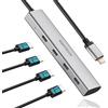 RSHTECH Hub USB C 10Gbps RSHTECH Hub USB C 3.2 a 4 Porte in Alluminio Hub Ultra Sottile USB C 3.1 Gen2 Adattatore Multiporta Portatile con MacBook Pro/Air M2 M1, Thunderbolt/Portatile di Type C e Altro, RX04