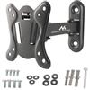 Maclean Staffa per TV o monitor da parete, max. VESA 100x100, 13-32, 30 kg, nero, Rotazione, Inlinazione, Distanza dalla Parete 65-205 mm, MC-416