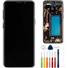 E-YIIVIIL Display TFT di Ricambio Compatibile con Samsung Galaxy S9 SM-G960F SM-G960 Display LCD da 5,8 Pollici Gruppo Touch Screen con Strumenti Impronta Digitale Non supportata (con Cornice)