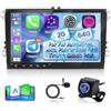 ETLFUCyber [2G+64G] Android Autoradio per VW Volkswagen Jetta Passat Seat Golf Skoda Polo con Senza Fili Carplay e Android Auto, Autoradio Touch Screen da 9 pollici con GPS, WiFi, Bluetooth, EQ,FM RDS