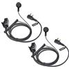 UAYESOK Auricolari in-ear per walkie talkie e radio di sorveglianza con microfono, compatibili con radio bidirezionale Kenwood TK-3401 TK-3501 Protalk Baofeng UV-5R 888S H777 Retevis Esynic Wouxun a