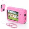 IJYHZKE Custodia in silicone per fotocamera, compatibile con fotocamera digitale Kodak PIXPRO FZ45, antiurto, antiscivolo, con cinturino da polso, ritagli precisi, antipolvere e antigraffio (rosa)