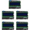Jopto 5PCS 1602 Modulo Display LCD con Tasti Tastiera LCD Tastiera Shield Board Compatibile con Arduino Uno R3 2560