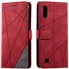 SONWO Cover per Galaxy M10 / Galaxy A10, Flip Caso in PU Pelle Case Cover Portafoglio Custodia per Samsung Galaxy M10 / Galaxy A10, [Kickstand] [Slot per Schede], Rosso