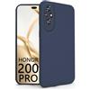 N NEWTOP Cover Compatibile per Honor 200 PRO, Custodia TPU SOFT Gel Silicone Ultra Sottile Flessibile Case Posteriore Protezione Fotocamera Anti Urto Guscio Scocca Colorato Thin (Blu)
