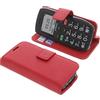 foto-kontor Custodia a Libro Compatibile con Artfone C1+ / C1 Plus Cover di Colore Rosso