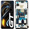 SRJTEK Schermo LCD di ricambio TFT per Oppo Realme GT 5G per Oppo Realme GT 5G Display LCD RMX2202 Touch Digitizer Kit di riparazione con telaio (nero, nessuna funzione FigerPrint)