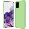 Verco Cover compatibile Samsung Galaxy S20 Plus Custodia, Silicone Liquido Gel Morbida per Samsung Galaxy S20+ Case 6,7 Pollici, Verde Menta