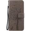 Fatcatparadise Cover per Samsung Galaxy S10 Lite 2020 / A91 / M80S, Custodia Portafoglio a Libro in Pelle Flip Cover e TPU Silicone con Funzione Supporto Chiusura Magnetica (Grigio)