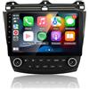 EZoneTronics Android 10.1 Autoradio Stereo per Honda Accord 7. 2003-2007 Unità principale Touchscreen da 10,1 pollici Navigazione GPS ad alta definizione BT WiFi USB AM FM Player 2G RAM + 16G ROM