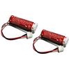 WXKJSHOP Batteria di ricambio compatibile con batteria ER6C AA 3,6 V per Mitsubishi FX2N-128MR FX2N-48MT FX1N PLC MAXELL F2-40BL 2 pezzi 1800 mAh
