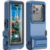 ibelief Custodia impermeabile per snorkeling - custodia subacquea touch screen, custodia universale subacquea per foto e video subacquee per iPhone 16/15/14 Pro Max Samsung Galaxy S25/S24 Ultra fino a 6,9