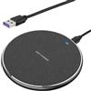 Synclum Caricatore Wireless 35W Qi a Ricarica Rapida, Caricabatterie Senza Fili con LED Intelligente e Base Antiscivolo, Compatibile con i Phone 16/15/14/13/12 Pro Max, Sam sung Galaxy S24/S23/S22