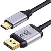 Chenyang Adattatore USB C a DisplayPort 4K per Monitor Laptop, DP a USB C, 1,8 m
