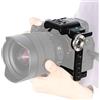 NICEYRIG Gabbia video per videocamera in lega di alluminio con supporto a rosetta NATO Rail Cold Shoe compatibile con Sony A7 IV