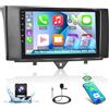 Techschermo [2+64G] Autoradio Android per Mercedes Benz Smart Fortwo 2011-2015 con Senza Fili Carplay & Android Auto - Radio Touchscreen da 9 Pollici con WiFi GPS Mirror Link DSP SWC+ Telecamera di Backup AHD