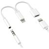 HOYULLI Adattatore audio da Lightning a jack da 3,5 mm (2 in 1) per iPhone 14 13 Pro Max per Apple MFi Certified ricarica connettore per iPad Headphone Caricatore Splitter Lighting Converter Accessori Auto