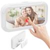 ZMDMAH Supporto per Telefono da Doccia Impermeabile Custodia 360° Rotazione Portacellulare Touch Screen per Parete Bagno Supporto Anti-appannamento per Smartphone fino a 7 Porta Cellulare Doccia