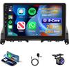 VECHTEL 8 CORE 2G+64G Autoradio Android 13 per Mercedes Benz C Classe W204 S204 2006-2011, 9 IPS Touchscreen Stereo Auto co DSP Carplay Android Auto HiFi GPS Wi-Fi Bluetooth Radio FM RDS Retrocamera