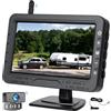 CAMECHO Telecamera Posteriore Senza Fili IP68 Impermeabile Visione Notturna Telecamera Grandangolare con 4.3 Pollici TN Schermo Monitor per Tutti i Modelli, 12V Alta Potenza Chip Visione Notturna