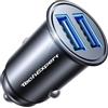 TechExpert Caricabatterie da sigaro 4,8 A 24 W Dual Port Ricarica Rapida Permette di ricaricare smartphone, tablet e qualsiasi altro dispositivo USB