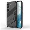 ESTH® Custodia per Samsung Galaxy S23 5G con Supporto [Compatibile con Supporto Magnetico per Auto] Cover Paraurti PC + TPU, Nero