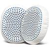 SOULWIT Cuscinetti di ricambio per Skullcandy Riff,Riff2 cablate/wireless cuffie,cuscinetti auricolari con pelle più morbida,schiuma di isolamento acustico-Bianco