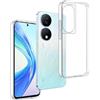 REY Cover in Gel TPU Trasparente per Honor X7B 4G - X7B 5G - Play 8T 5G - Play 50 Plus 5G - 90 Smart 5G, Ultra Sottile 0,33 mm, Morbido Flessibile, Custodia Silicone