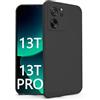 N NEWTOP Cover Compatibile per Xiaomi 13T e 13T PRO, Custodia TPU SOFT Gel Silicone Ultra Sottile Flessibile Case Posteriore Protezione Fotocamera Anti Urto Guscio Scocca Colorato Thin (Nero)